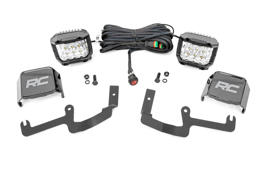 Kit de Luces LED | Montaje tipo Ditch | 3" OSRAM | Ancho | Chevy Silverado 1500 (19-26)