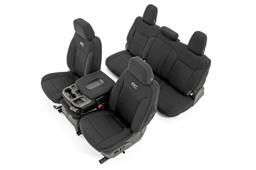 Fundas de Asiento | FR 40/40/20 & RR Arm Rest | Chevy/GMC Sierra 1500 (19-26)/Silverado 1500 (19-26)
