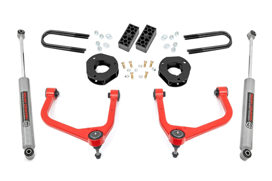Kit de Elevación de 3.5 Pulgadas | Muelle Monohoja Trasera | Chevy Silverado 1500 2WD/4WD (2025-2026)