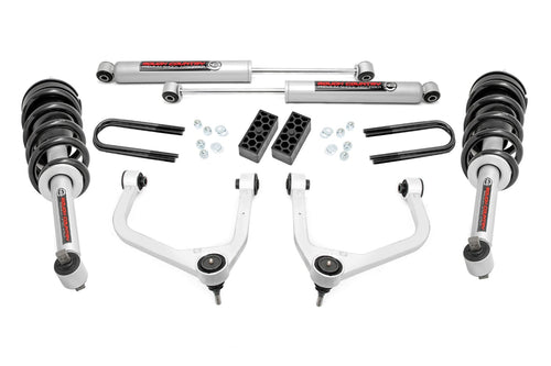 Kit de Elevación de 3.5 Pulgadas | N3 Struts | Muelle Monohoja Trasera | Chevy Silverado 1500 (25-26)
