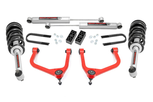 Kit de Elevación de 3.5 Pulgadas | N3 Struts | Muelle Monohoja Trasera | Chevy Silverado 1500 (25-26)