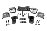 Kit de Luces LED | Montaje Trasero | 2" Cromado Pair | Ángulo Amplio | Polaris Ranger XP 1000