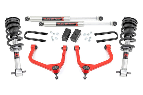 Kit de Elevación de 3.5 Pulgadas | Muelle Monohoja Trasero | M1 Struts/M1 | GMC Sierra 1500 (25-26)
