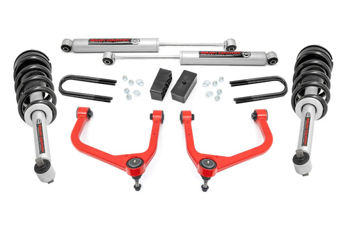 Kit de Elevación de 3.5 Pulgadas | Muelle Monohoja Trasero | N3 Struts | GMC Sierra 1500 (25-26)