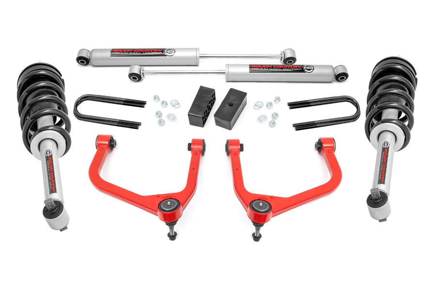 Kit de Elevación de 3.5 Pulgadas | Muelle Monohoja Trasero | N3 Struts | GMC Sierra 1500 (25-26)