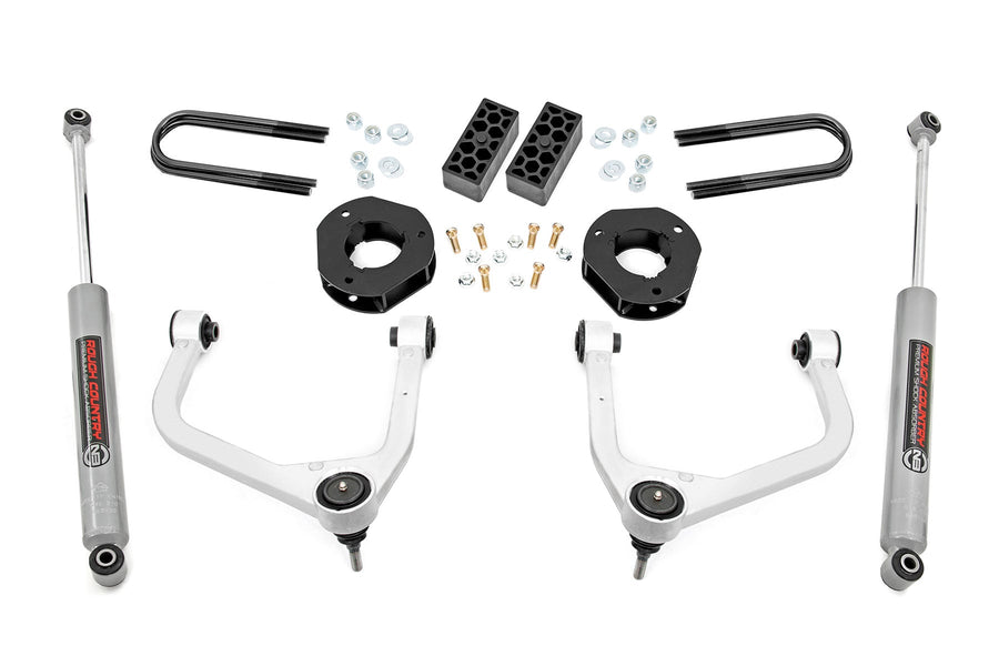 Kit de Elevación de 3.5 Pulgadas | Muelle Monohoja Trasera | Chevy Silverado 1500 2WD/4WD (2022-2024)