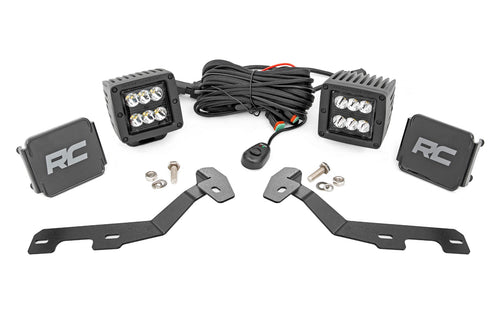 Kit de Luces LED | Montaje tipo Ditch | 2" Negro Pair | Spot | Ram 1500 2WD/4WD (19-26)
