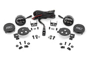 Kit de Faros de Niebla LED | 3.5 Inch Redondo Serie Negro | Ámbar DRL | Ram 1500 (2019-2024)