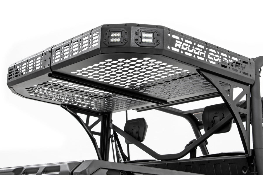 Rack de Carga | Dual 2" Negro LED Pairs | Montaje Empotrado | Can-Am Defender HD 5/HD 8/HD 9/HD 10
