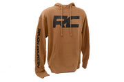 Sudadera con Capucha Rough Country | Playera RC Topográfica | Café Silla de Montar | 3XL
