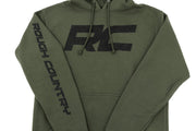 Sudadera con Capucha Rough Country | Playera RC Topográfica | Verde Militar | LG