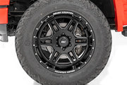 Rough Country 92 Serie Rin | Una Pieza Maquinada | Negro Brillante | 20x12 | 6x5.5 | -44mm