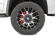 Cubiertas de Calibrador | Delantero y Trasero | Rojo | Chevy/GMC Sierra 1500 (19-26)/Silverado 1500 (19-26)