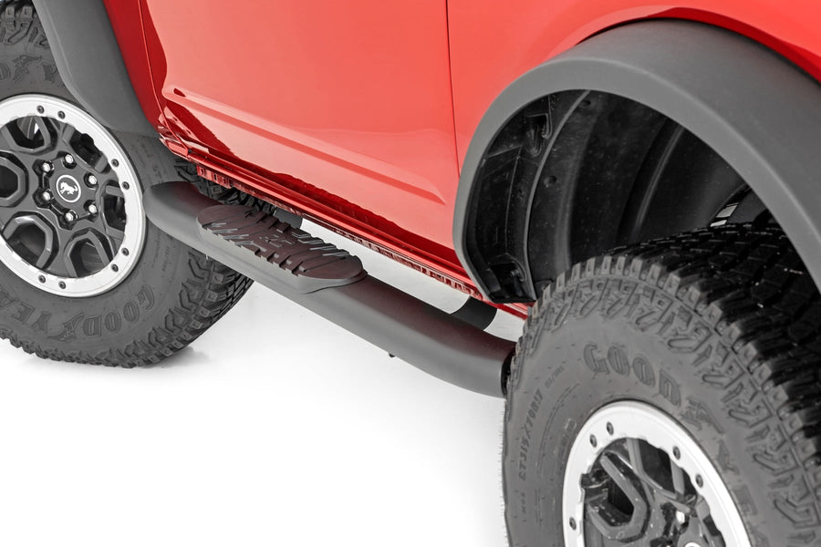 Estribos Tubulares Ovalados | 2 Puertas | Negro | Ford Bronco (2 Door) 4WD (2021-2026)