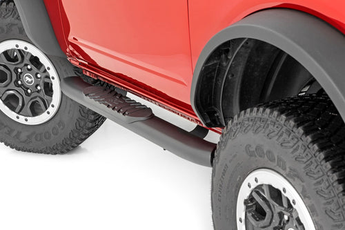 Estribos Tubulares Ovalados | 2 Puertas | Negro | Ford Bronco (2 Door) 4WD (2021-2026)