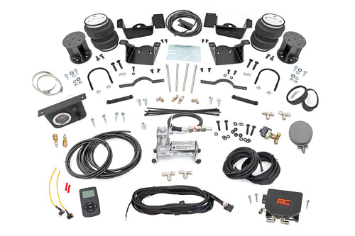 Kit de Resorte de Aire con Compresor | Controlador Inalámbrico | Kit de Elevación de 3-5 Pulgadas | Chevy/GMC 2500HD/3500HD (20-