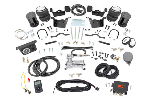Kit de Resorte de Aire con Compresor | Controlador Inalámbrico | Kit de Elevación de 7 Pulgadas | Chevy/GMC 2500HD/3500HD (20-25