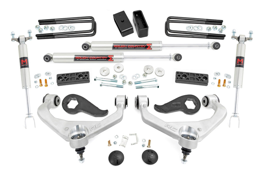 Kit de Elevación de 3 Pulgadas | Brazos de Control Superiores | M1 | con Resortes de Carga Extra | Chevy/GMC 2500HD/3500HD (20-26)