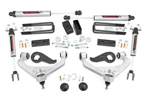 Kit de Elevación de 3 Pulgadas | Brazos de Control Superiores | V2 | con Resortes de Carga Extra | Chevy/GMC 2500HD/3500HD (20-26)