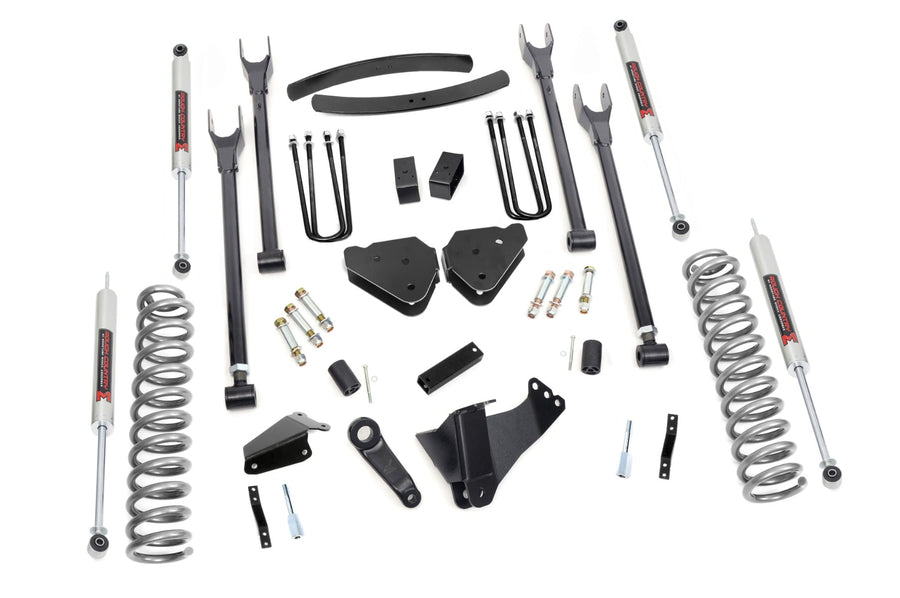 Kit de Elevación de 6 Pulgadas | Gasolina | 4 Link | M1 | Hoja Adicional de Muelle | Ford F-250/F-350 Super Duty (05-07)