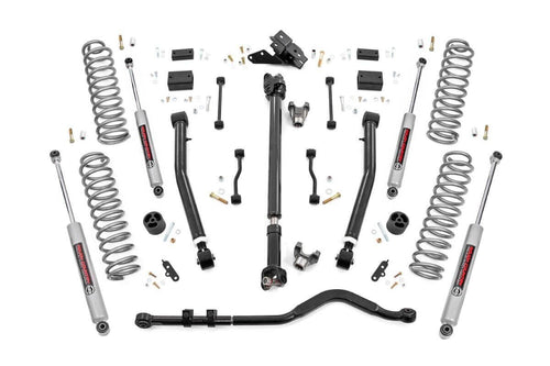 Kit de Elevación de 3.5 Pulgadas | Adj Lower | FR D/S | Jeep Wrangler Unlimited Rubicon (18-23)