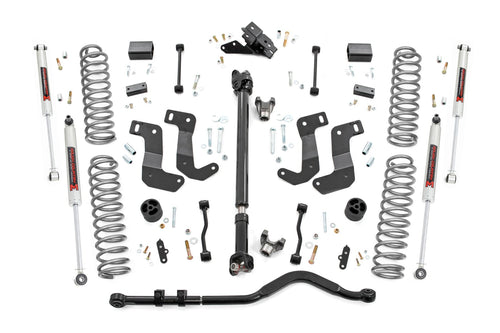 Kit de Elevación de 3.5 Pulgadas | C/A Drop | FR D/S | Jeep Wrangler Unlimited Sahara/Sport/Willys (24-26)