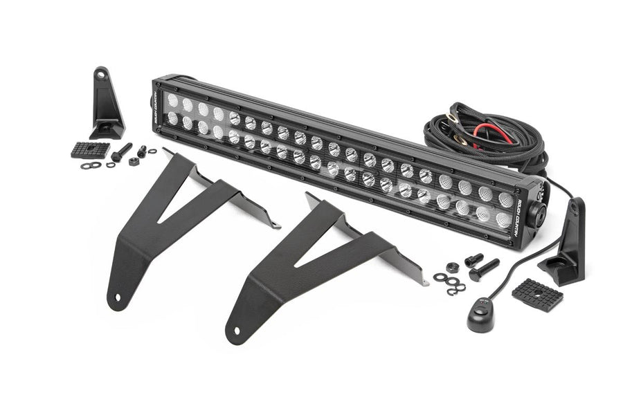 Kit de Luces LED | Montaje de Defensa | 20" Negro Dual Row | Ram 1500 2WD/4WD (19-24)