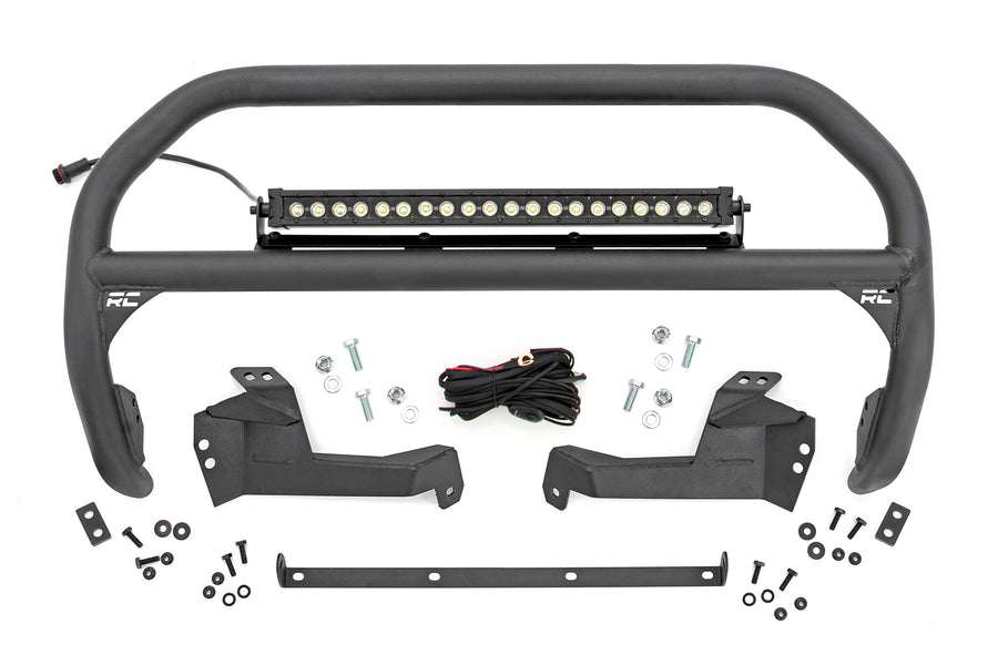 Barra Nudge | 20 Inch BLK DRL Single Row LED | Ford Bronco Sport 4WD (21-24)