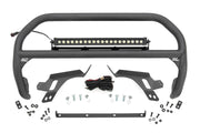 Barra Nudge | con Ganchos de Remolque | 20 Inch BLK DRL Single Row LED | Ford Bronco Sport (21-24)