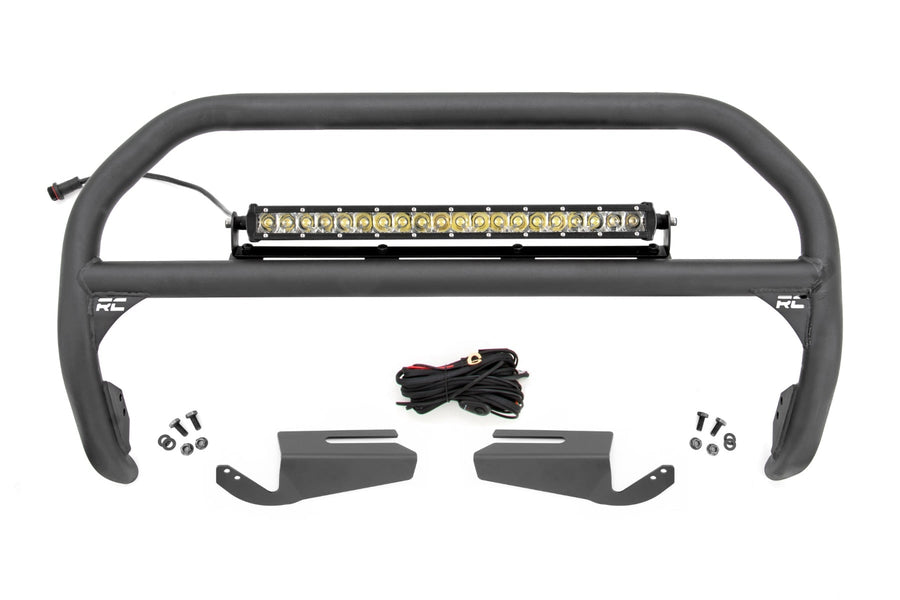 Barra Nudge | 20 Inch Cromado Single Row LED | OE Modular Acero | Ford Bronco (21-26)