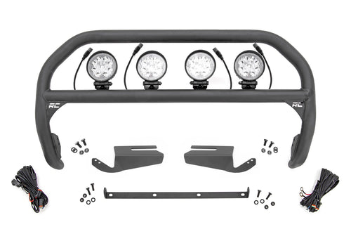 Barra Nudge | 4 Inch Redondo LED (x4) | OE Modular Acero | Ford Bronco 4WD (21-26)