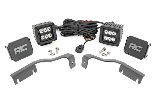 Kit de Luces LED | Montaje tipo Ditch | 2" Negro Pair | Spot | Nissan Frontier (22-26)