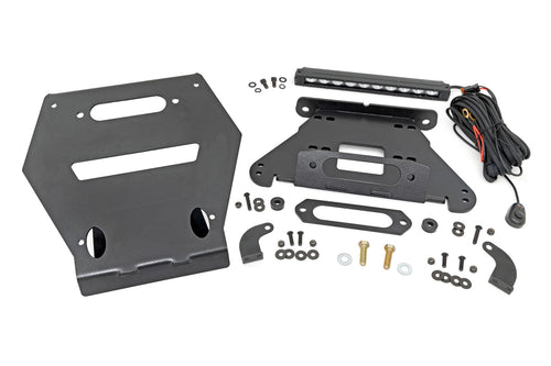 Luz LED | Montaje de Malacate | Delantero | 10" Negro Slimline | Polaris RZR Pro R