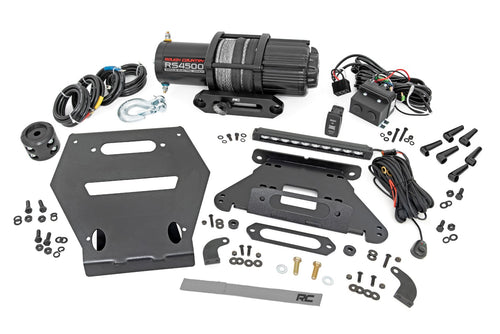 Luz LED | Montaje de Malacate | RS4500S | 10" Negro Slimline | Polaris RZR Pro R