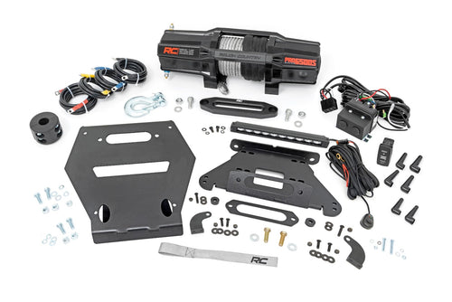 Luz LED | Montaje de Malacate | RS6500S | 10" Negro Slimline | Polaris RZR Pro R
