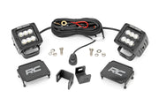 Kit de Luces LED | Montaje tipo Ditch | 2" Negro Pair | Flood | Toyota Tundra (22-26)