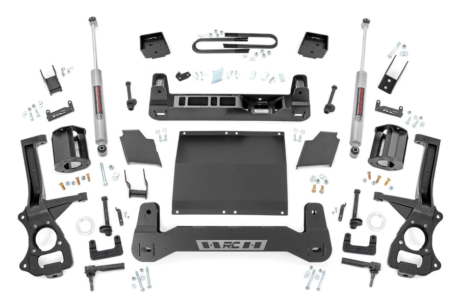 Kit de Elevación de 6 Pulgadas | Muelle Monohoja Trasero | Diésel | Chevy Silverado 1500 4WD (25-26)