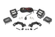 Kit de Luces LED | Montaje tipo Ditch | 2" Negro Pair | Flood | Toyota Land Cruiser (24-26)