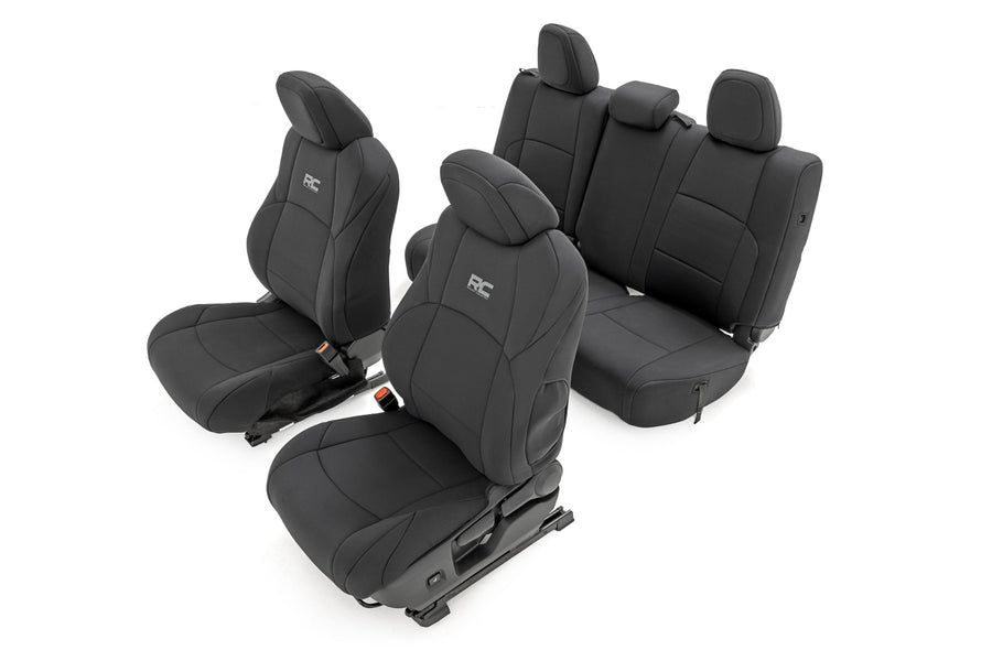 Fundas de Asiento | Delantero y Trasero | Cabina Doble | Toyota Tacoma 2WD/4WD (2024-2026)