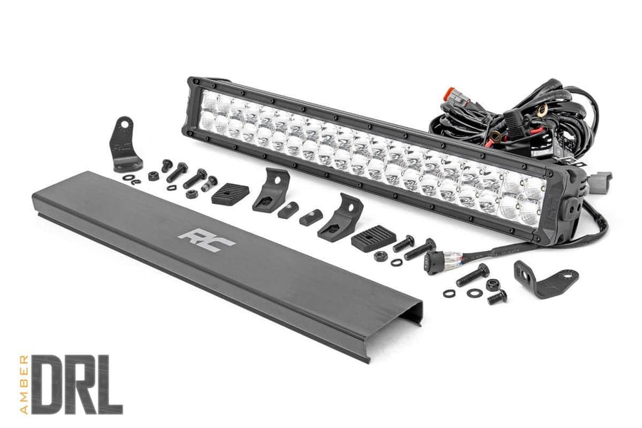 20 Inch LED Serie Cromado Light Bar | Dual Row | Ámbar DRL