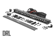 20 Inch LED Serie Negro Light Bar | Single Row | Blanco Frío DRL