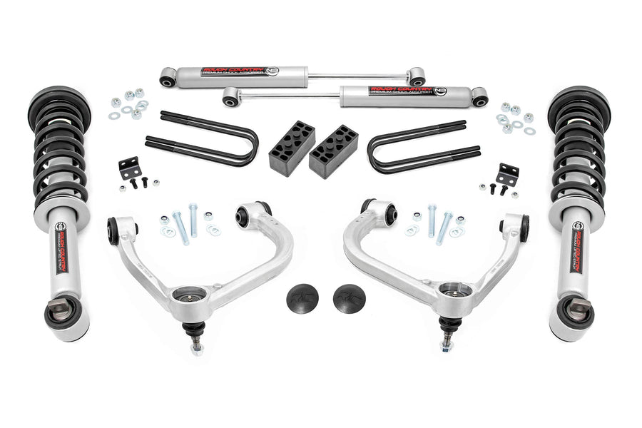 Kit de Elevación de 3 Pulgadas | Brazo de Control Superior Forjado | N3 Struts | Ford F-150 4WD (2021-2026)