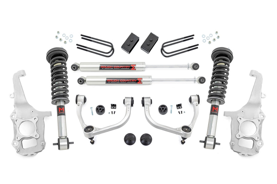 Kit de Elevación de 4 Pulgadas | Brazo de Control Superior Forjado | M1/M1 | No Cut | Ford F-150 4WD (2021-2026)