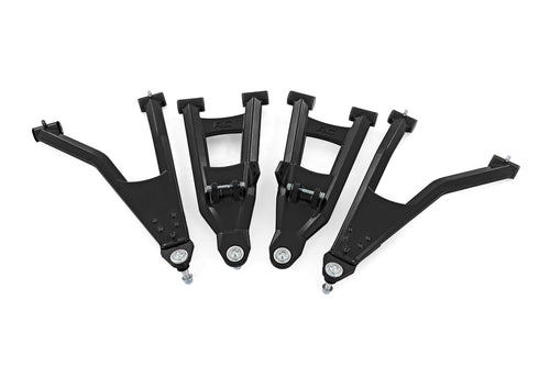 Negro Brazos de Control de Aluminio | 2" Forward Offset | Polaris Ranger XP 1000