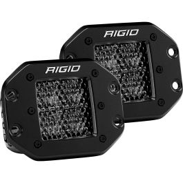Soporte Rigid D-Series PRO Spot Diffused Midnight Flush Mounts Pair | Luces