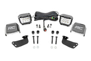 Kit de Luces LED | Montaje Delantero | 3" Cromado Pair | Ángulo Amplio | Segway 570 F