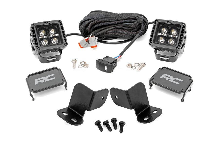 Kit de Luces LED | Montaje Trasero | 2" Negro Pair | Blanco DRL | Segway 570 F