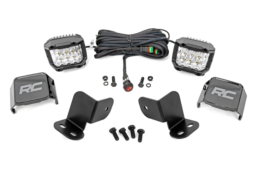 Kit de Luces LED | Montaje Trasero | 3" Cromado Pair | Ángulo Amplio | Segway 570 F