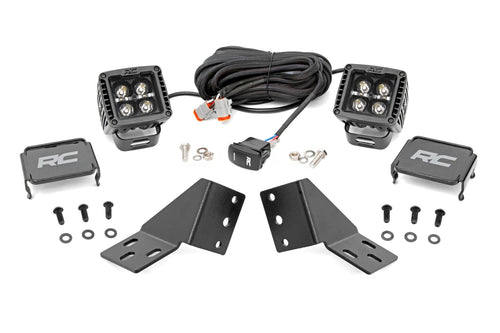 Kit de Luces LED | Montaje Trasero | 2" Negro Pair | Ámbar DRL | CFMOTO UFORCE U10 Pro