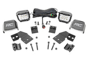 Kit de Luces LED | Montaje Delantero | 3" Cromado Pair | Ángulo Amplio | Polaris XPEDITION ADV 5